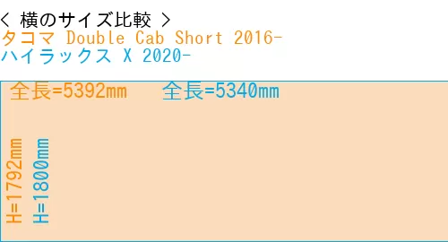 #タコマ Double Cab Short 2016- + ハイラックス X 2020-